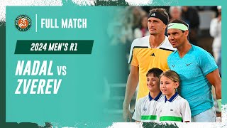 Zverev vs Nadal 2024 Mens round 1 Full Match  RolandGarros [upl. by Pip]