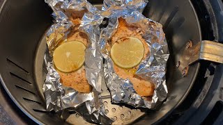 Air Fryer Salmon In Foil [upl. by Rocray]