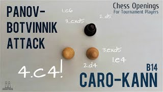 PanovBotvinnik Attack  Fight the CaroKann aggressively ⎸Chess Openings [upl. by Yaf]