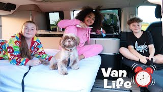 FAMILY VAN LIFE Living On A FARM FOR 24 HOURS [upl. by Lipps]