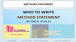 Method Statement [upl. by Lagas]