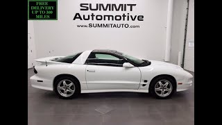 2002 PONTIAC FIREBIRD TRANS AM WS6 T TOPS AUTO ARCTIC WHITE WALK AROUND REVIEW 11962Z SOLD [upl. by Takara]