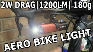 2W Lightweight Aero Bike Light  Commute and Race at Speed  Towild CL1200 [upl. by Desirae499]