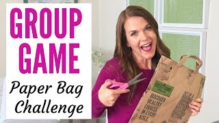 Fun Party Game For Groups  Paper Bag Challenge [upl. by Llenod]