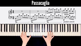 PASSACAGLIA  Handel  Piano Cover amp Sheet [upl. by Gnil]