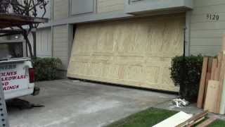 A wood one piece garage door [upl. by Kataway248]