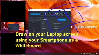 How to Draw  Write on your PC screen using Smartphone [upl. by Nnylaehs910]