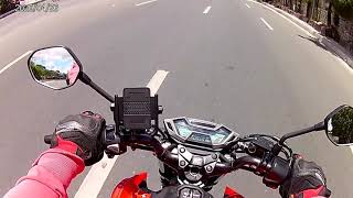 Honda CB150R Streetfire Top Speed All Stock [upl. by Manvil]