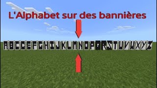 Lalphabet sur des bannières   Minecraft [upl. by Luehrmann11]