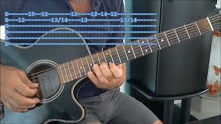 Change the World Eric Clapton Guitar lesson Solo Lyrics [upl. by Asp]