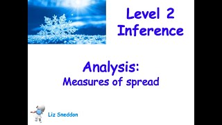 level 2 inference measures of spread [upl. by Euqininod986]