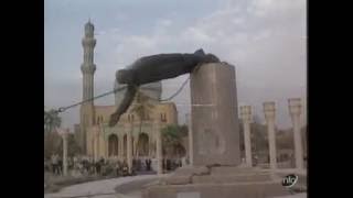 Saddam Hussein Statue Pulled Down To The Ground [upl. by Windy945]