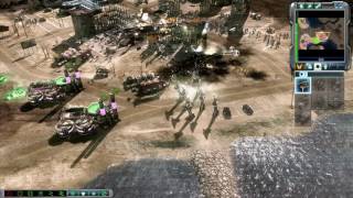 GDI vs Brutal Nod Skirmish  Coastline Chaos  Command amp Conquer 3 Tiberium Wars Gameplay [upl. by Ahsinnek811]