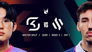 SK v BDS  2025 LEC Winter  Week 3 Day 1  SK Gaming vs Team BDS [upl. by Libbna42]