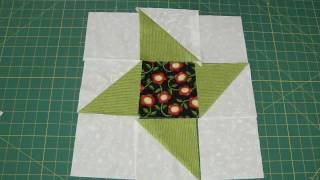 Make a Friendship Star Quilt Block Using Turnovers  Turnover Week [upl. by Oaoj797]