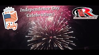 Ransomville Speedway Independence Day Firework Celebration 7524 [upl. by Sida]