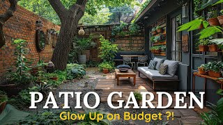 Beautiful Patio Garden Ideas on a Budget  Outdoor Space Makeover [upl. by Hayidah]