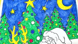 ❤️🎄 Giant Kids Christmas Coloring Poster by We Craft Box [upl. by Nnaynaffit538]