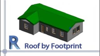 Revit  How to draw a Roof by Footprint [upl. by Ralston]