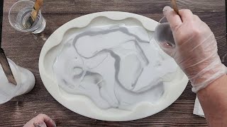 1692 Easy Way To Create An Incredible Resin Marble Effect [upl. by Fernando611]