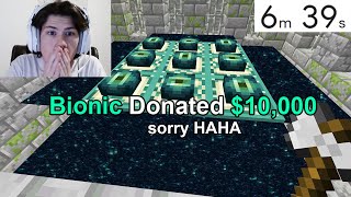 I Donated 10000 to ruin Streamers WORLD RECORD speedrun [upl. by Anaynek]