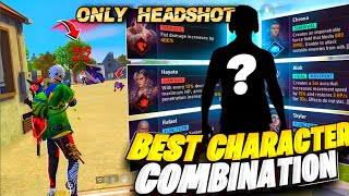 BEST CHARACTER SKILL COMBINATION FOR CS MATCH 🔥 SECRET CHARACTER SKILL COMBINATION FOR HEADSHOT [upl. by Notsuoh108]