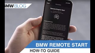 How to use the BMW Remote Engine Start feature [upl. by Walther]