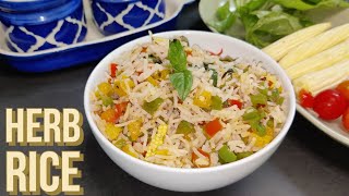 How to make Herb Rice  Easy Herb Rice Recipe  Italian rice recipe  Herb Rice Recipe Herb Rice [upl. by Cardew]