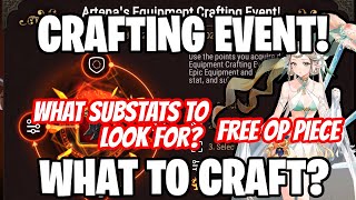 Artena Crafting Event Guide  What to Craft  Epic Seven [upl. by Alroy]