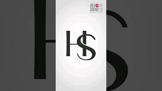 💚 Como hacer un monograma com las letras HS  Logo ideas  TUTORIAL ILLUSTRATOR [upl. by Tterraj]