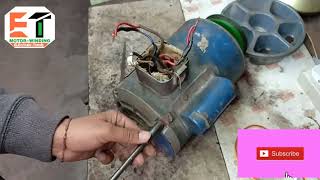 single phase motor rewinding 1hp 1440 rpm single phase motor winding testing [upl. by Forsta893]