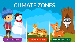 Climate Zones of the Earth  Weather and Climate  Types of Climate Zones [upl. by Anelhtac]