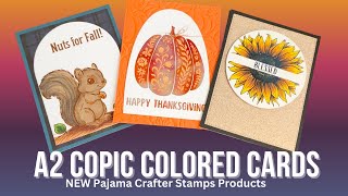 Fall in LOVE with these Copic Colored Autumn Flash Cards [upl. by Gnuy]