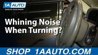 Whining or Squealing Noise When Turning Car Truck or SUV Steering Wheel [upl. by Nnylcaj100]