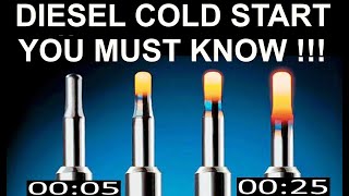 Diesel cold start tips MUST KNOW Glow plug preheat indicator preheat time after glow Volvo D5 [upl. by Igic]