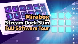 Mirabox Stream Dock Slim Full Software Tour [upl. by Service]