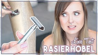 🔪 RASIERHOBEL im LIVE TEST  auch für Beine amp Co Nachhaltige günstige Alternative 😱 [upl. by Curson272]