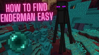 How To Find Enderman Ender Pearls Fast And Easy In 1164 Nether [upl. by Ramonda781]