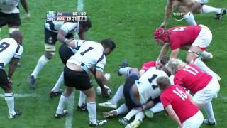 Rugby Union 2007 Wales vs Fiji at Nantes part 6 [upl. by Kealey706]