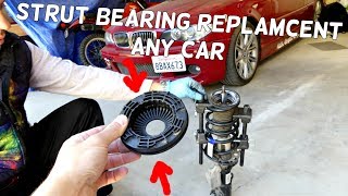 HOW TO REPLACE STRUT BEARING AND SYMPTOMS [upl. by Geralda297]