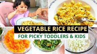 VEGETABLE RICE RECIPE  FOR PICKY TODDLERS amp KIDS [upl. by Gilbertina474]