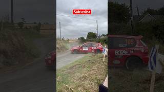 Honda Civic High Speed Spin Wexford Rally 2024 rally honda rallye civic crash motorsport wrc [upl. by Debee]