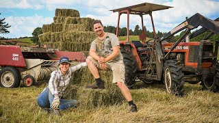 How We Make Hay in Rural NZ  FULL PROCESS [upl. by Akinor]