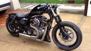 Harley Sportster Nightster  Team Dark Custom [upl. by Hulda]