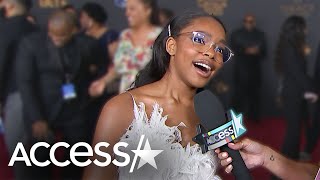 Marsai Martin Loses Her Cool When She Sees Lizzo At The NAACP Image Awards [upl. by Ytitsahc]