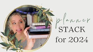 A Witchy Planner Stack for 2024  Vlogmas Day 4 [upl. by Averir]