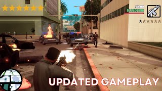 GTA SAN ANDREAS Definitive Edition Updated 16 MINS OF PURE CHAOS [upl. by Alemrac]