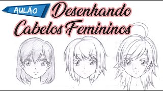 Nossa Primeira Live  Como desenhar Cabelos Femininos [upl. by Dorice467]