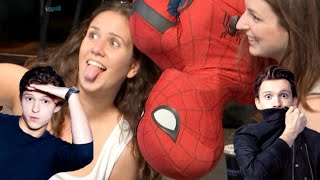 Tom Holland Surprising His Fans  Spiderman Best Fan Moments [upl. by Nocaed]