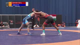 A MONTERO VEN vs R ZHAMALOV UZB  Qualif 74kg  2024 Budapest ranking series [upl. by Auqinihs]